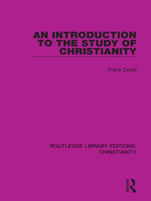cover image of An Introduction to the Study of Christianity